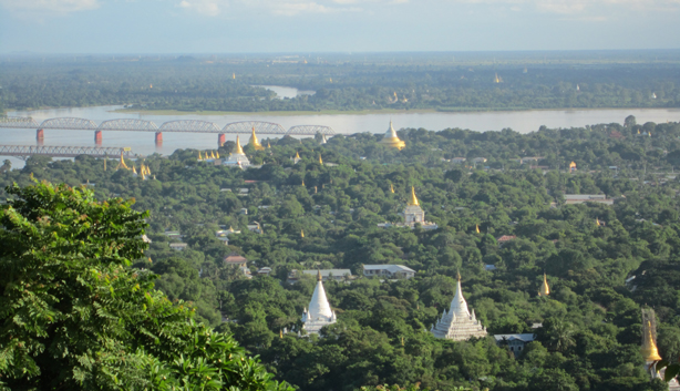 Overview of Mandalay from Sagaing hill