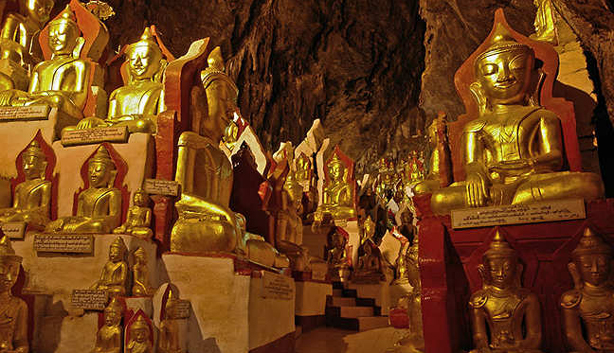 Pindaya Buddha statue cave